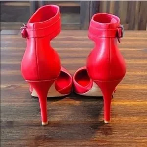 BCBGMaxAzria | Shoes | Bcbgmaxazria Printz Red Vachetta Mid  display picture 1